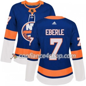 Adidas Maillot de Hockey New York Islanders Jordan Eberle 7 2017-2018 Bleu Authentic - Femme